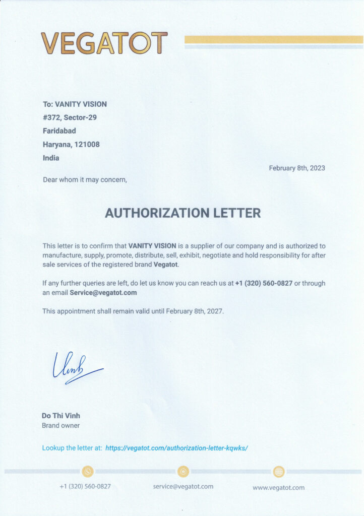 Authorization Letter VGT23041001